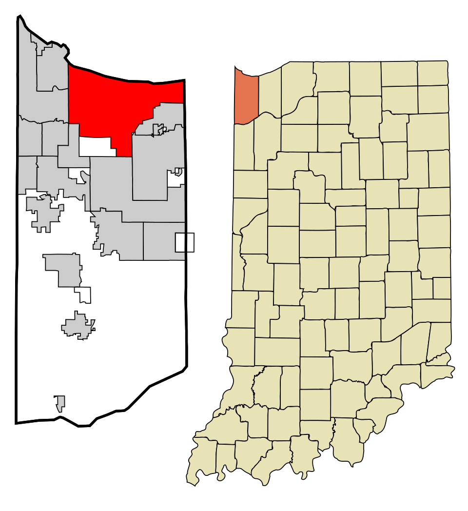 Map of Gary