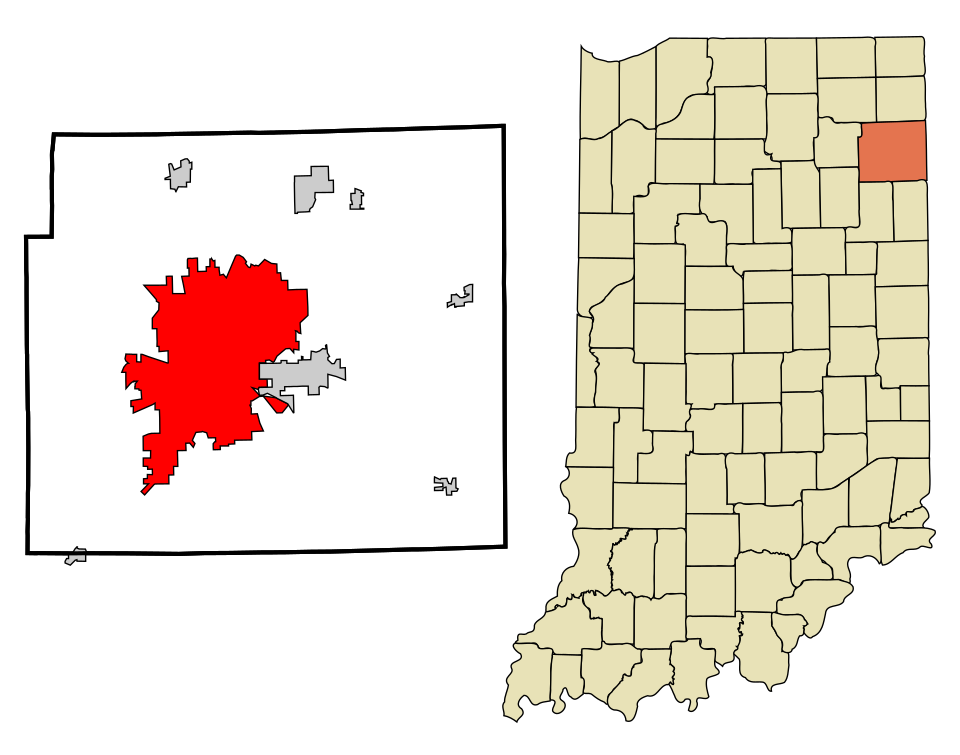 Map of Fort Wayne