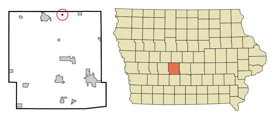 Locator map of Bouton