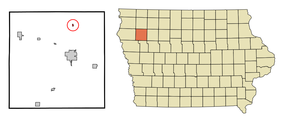 Locator map of Larrabee