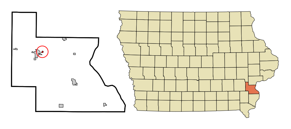 Locator map of Fredonia