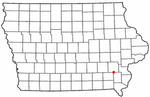 Locator map of Coppock