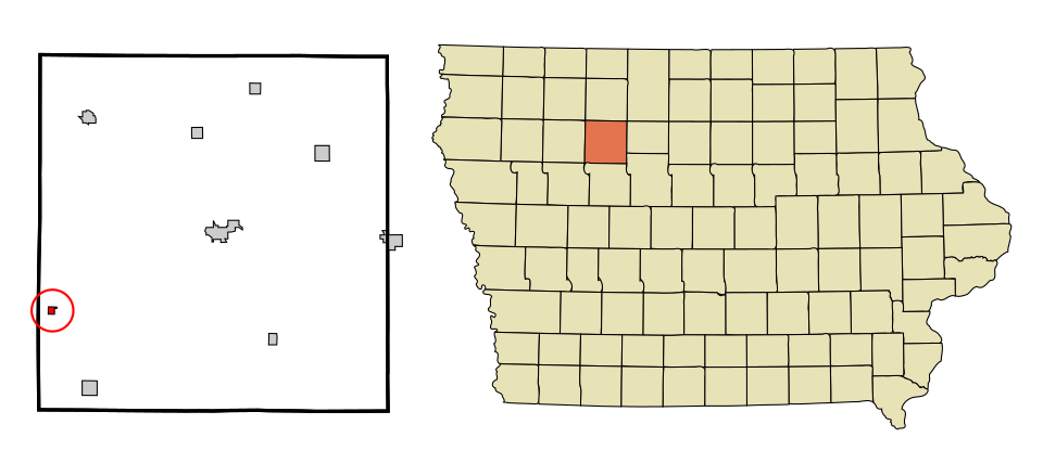 Locator map of Varina