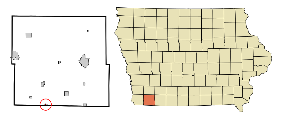 Locator map of Blanchard