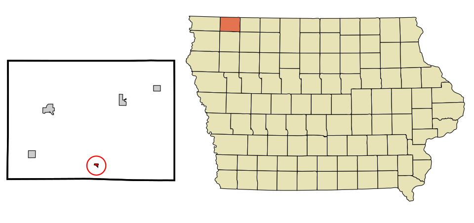 Locator map of Melvin