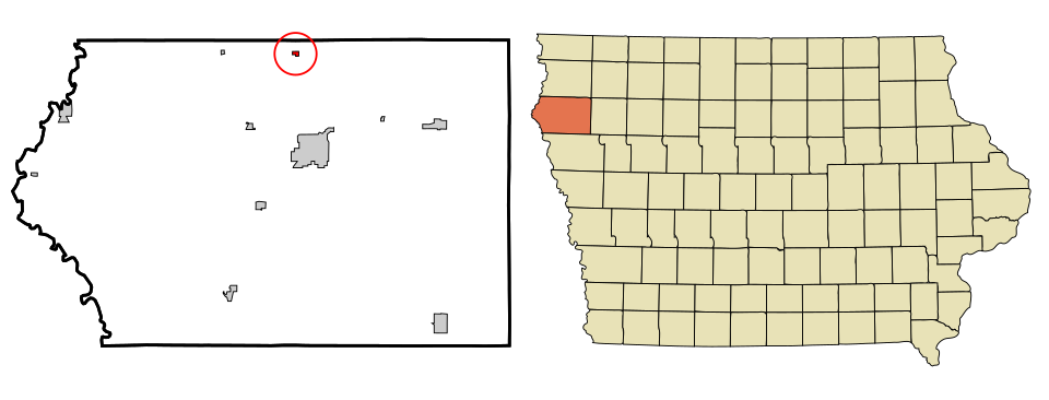 Locator map of Struble