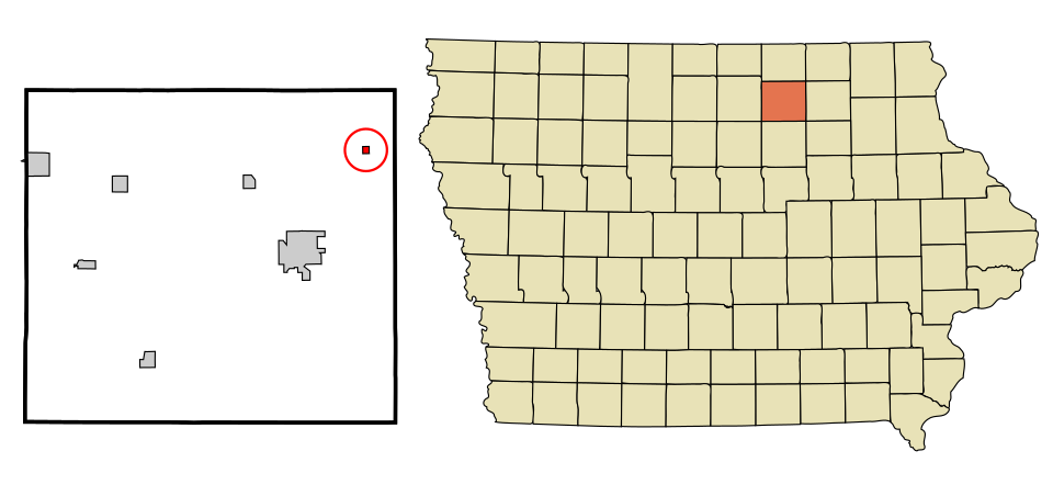 Locator map of Colwell