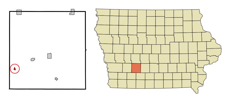 Locator map of Bridgewater