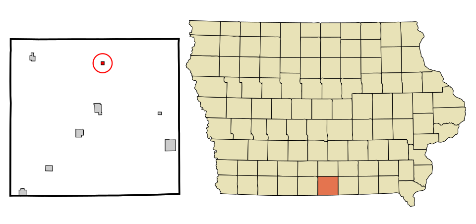 Locator map of Millerton
