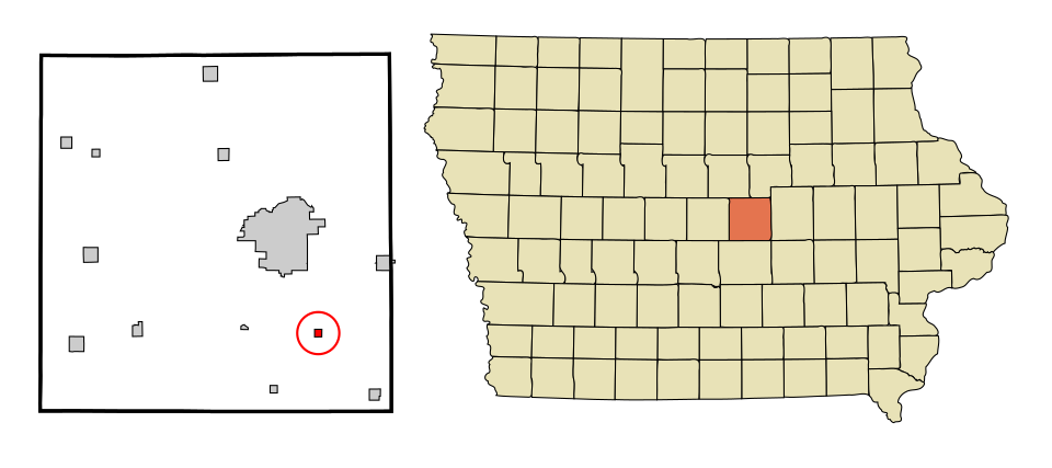 Locator map of Ferguson