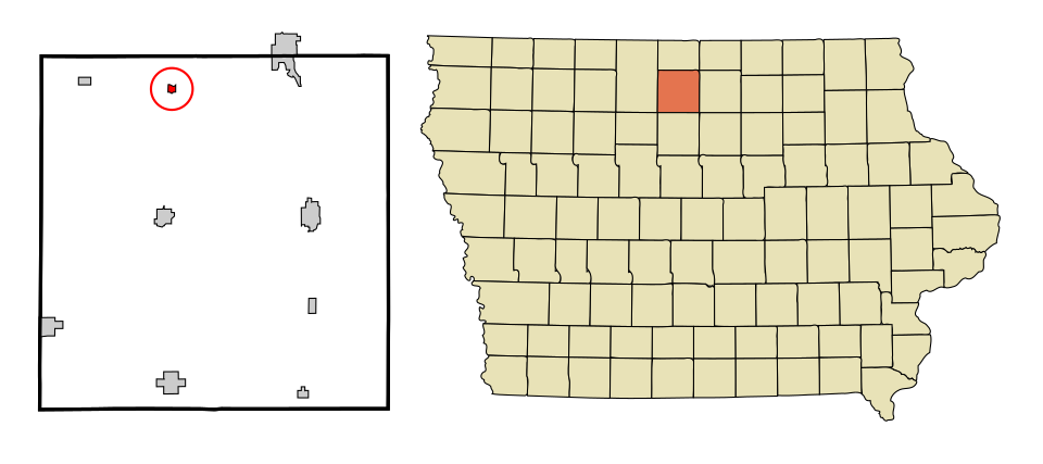 Locator map of Crystal Lake