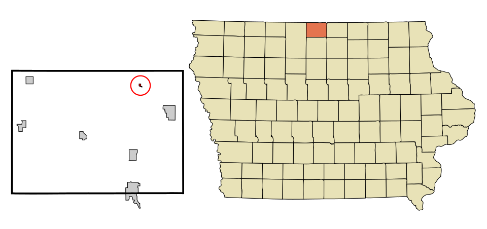 Locator map of Scarville