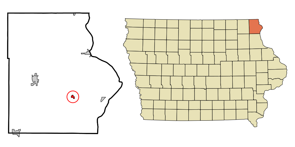 Locator map of Waterville
