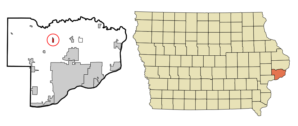 Locator map of Donahue