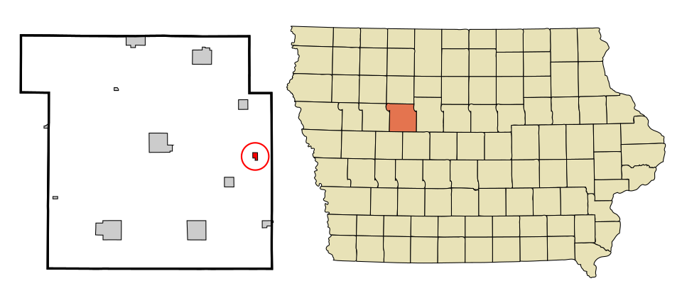 Locator map of Somers