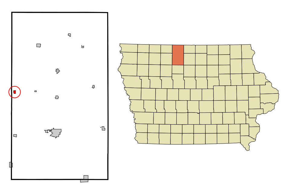 Locator map of Fenton