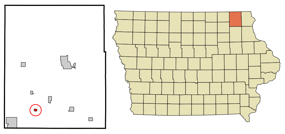 Locator map of Fort Atkinson
