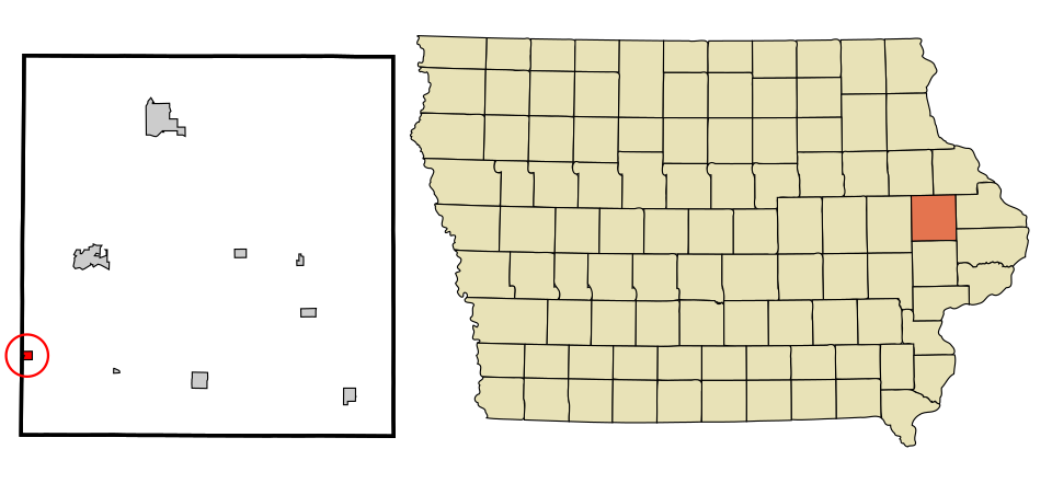 Locator map of Martelle