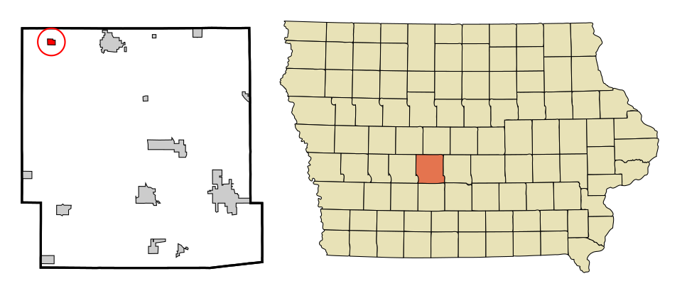 Locator map of Dawson