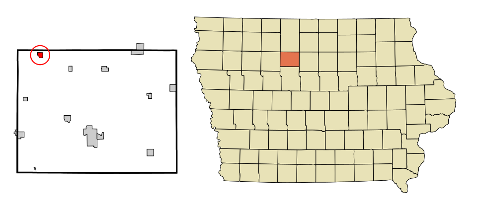 Locator map of Ottosen