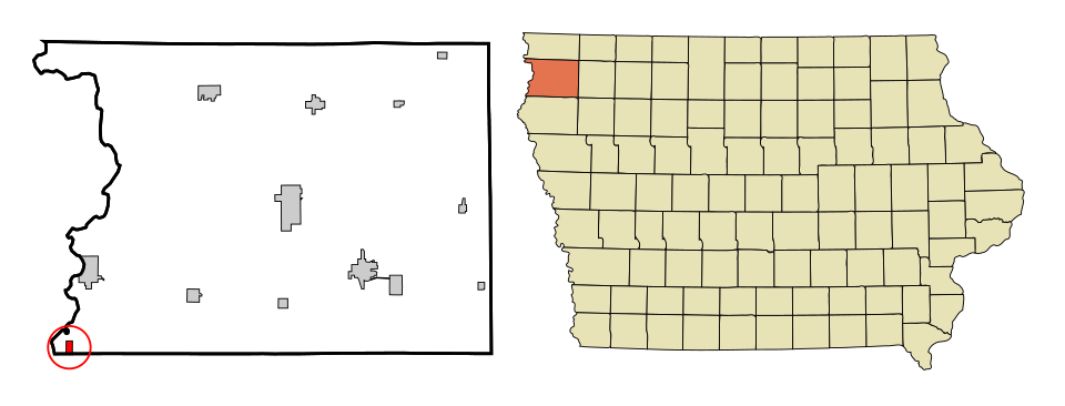 Locator map of Chatsworth