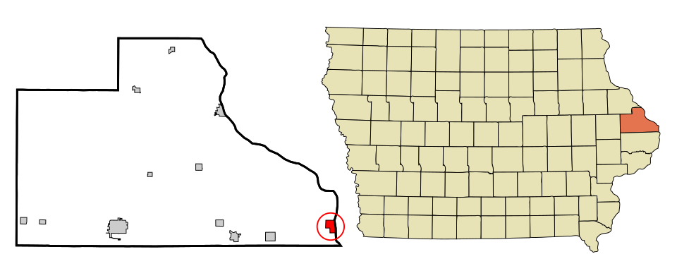 Locator map of Sabula