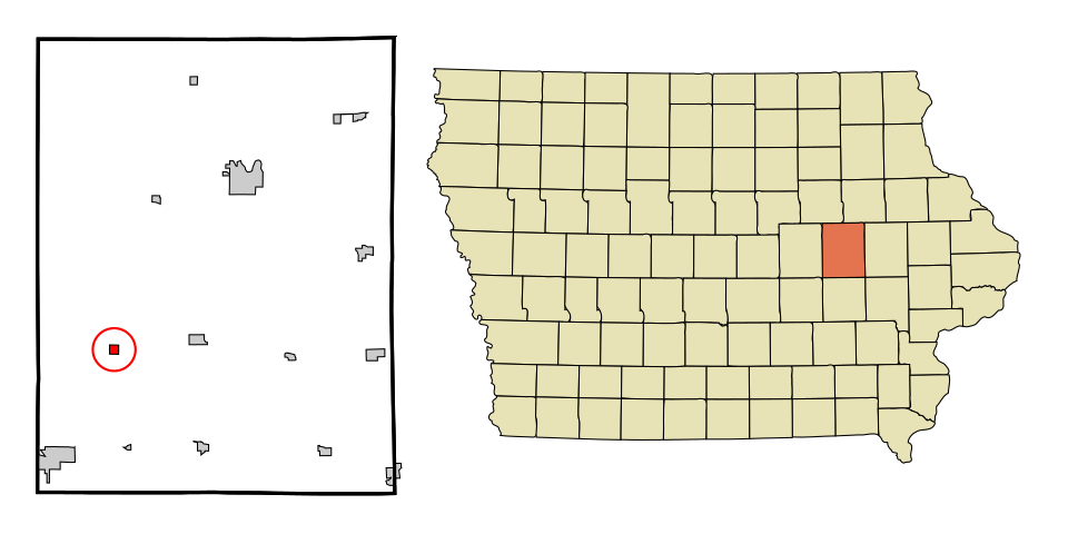 Locator map of Keystone