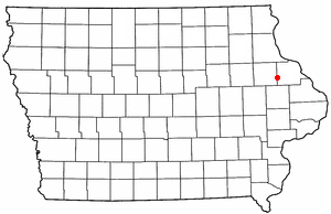 Locator map of Worthington