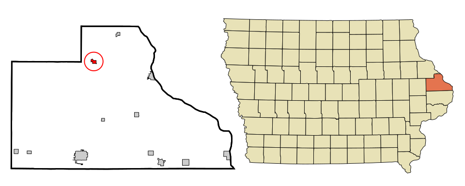 Locator map of La Motte