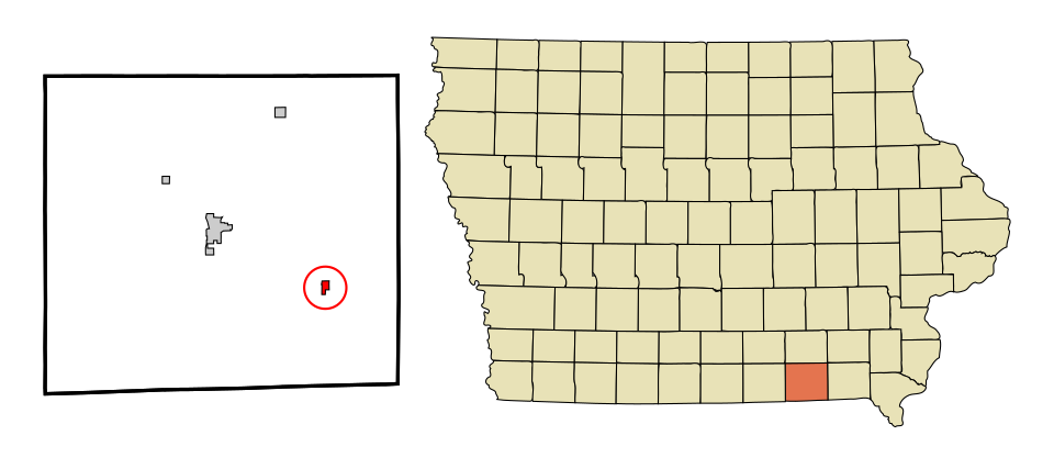 Locator map of Pulaski