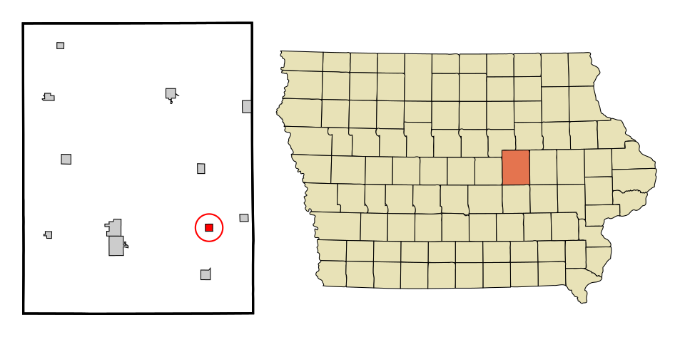 Locator map of Vining