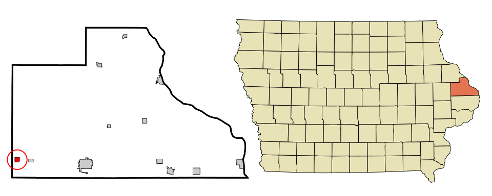 Locator map of Monmouth