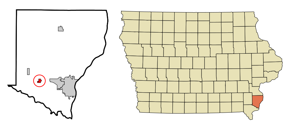 Locator map of Middletown