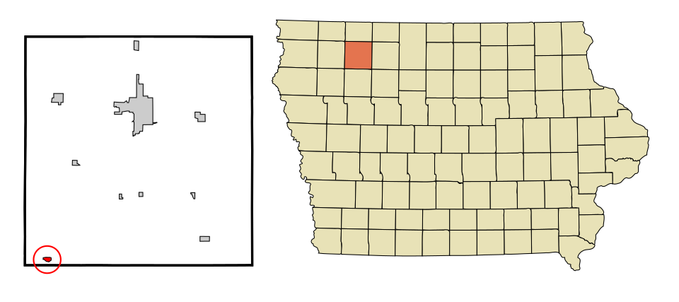 Locator map of Peterson