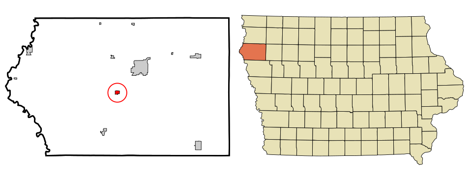 Locator map of Merrill
