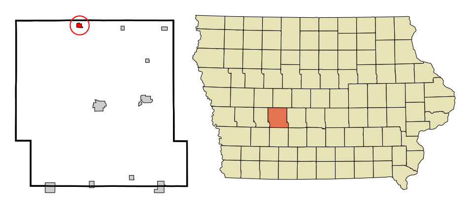 Locator map of Bayard