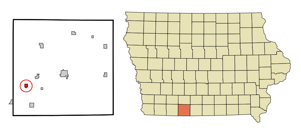 Locator map of Maloy