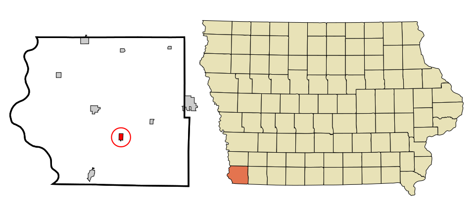 Locator map of Riverton