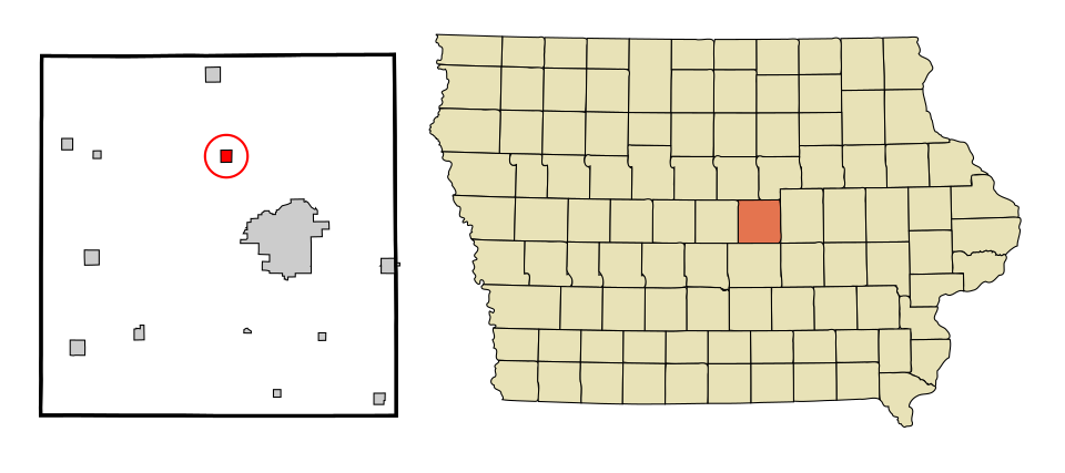 Locator map of Albion