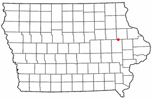 Locator map of Coggon