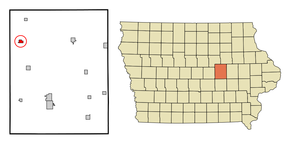 Locator map of Gladbrook