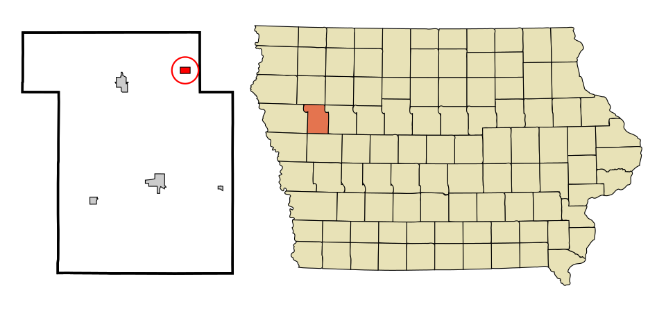 Locator map of Galva
