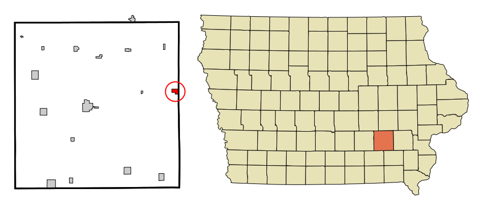 Locator map of Keota
