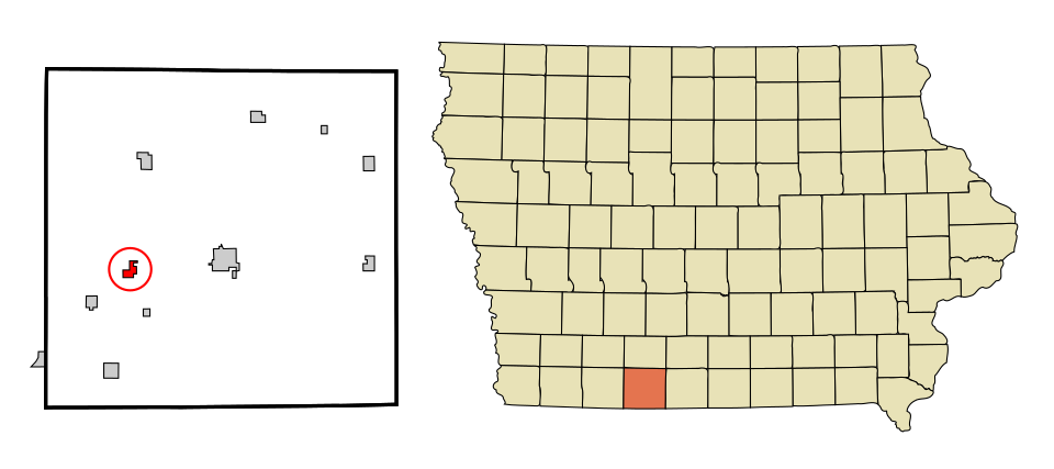 Locator map of Benton