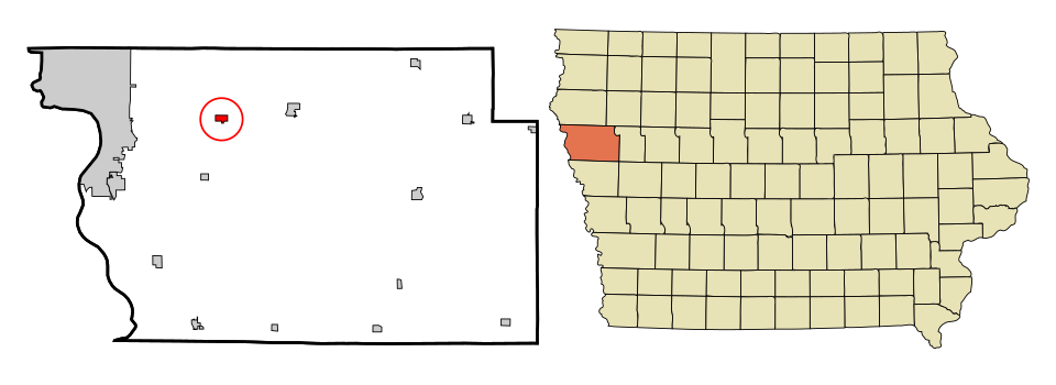Locator map of Lawton