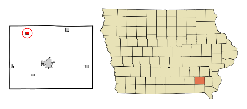 Locator map of Packwood