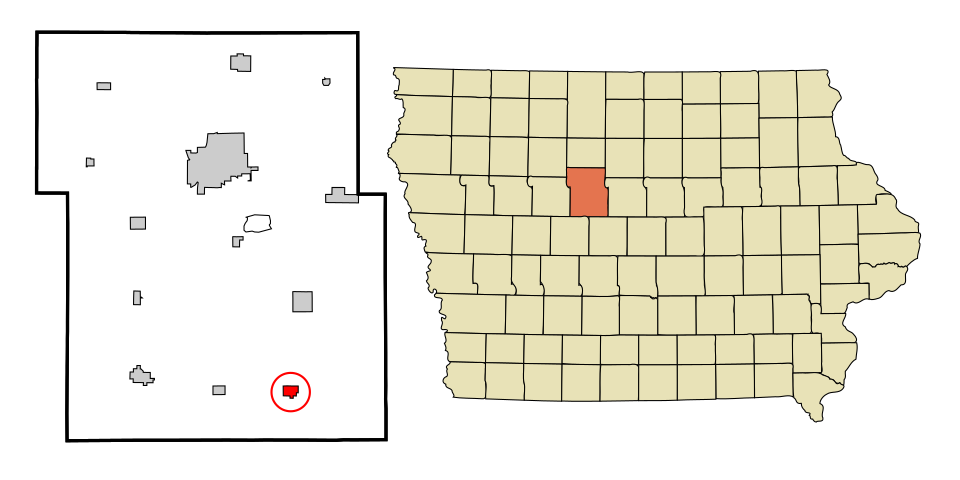 Locator map of Dayton