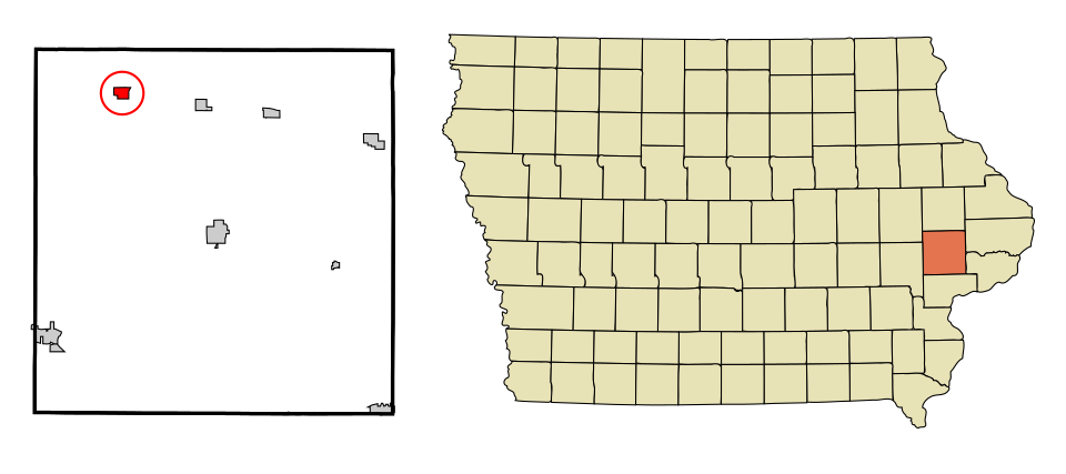 Locator map of Mechanicsville