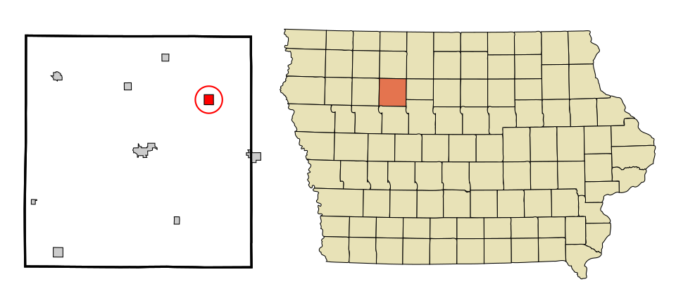 Locator map of Rolfe