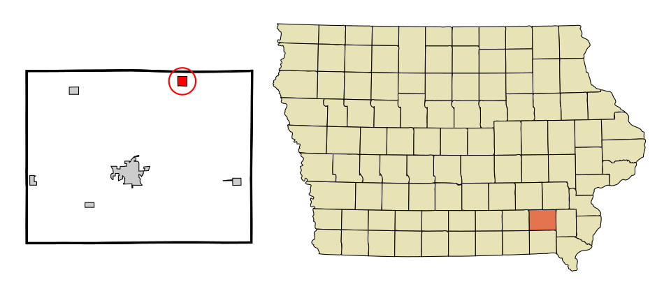 Locator map of Pleasant Plain